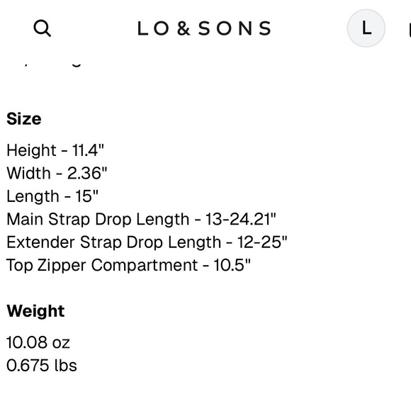 Lo & Sons Aoyama Bag - Picture 7 of 8